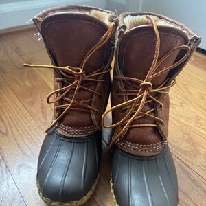 Ll Bean Bean boots Shearling lined
